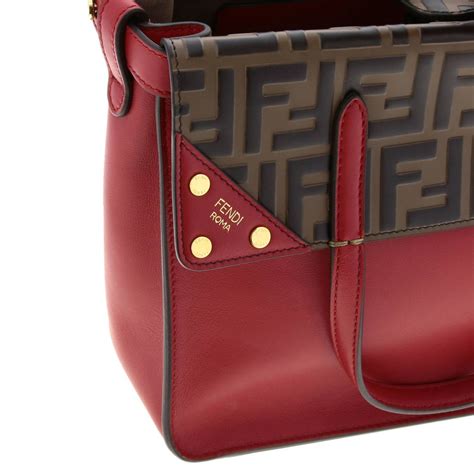 fendi red tote bag|fendi tote bags women.